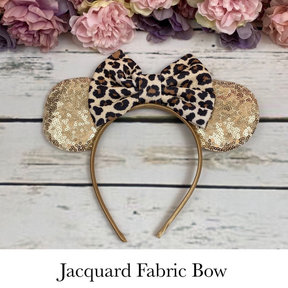 Minnie Mouse Leopard Bow Animal Kingdom Headband - Picture 3 of 16